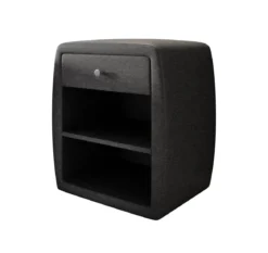 Designer Nachttisch Amalia mit USB Anschluss (Stoff)