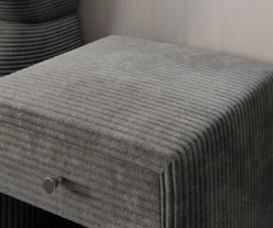 Designer Nachttisch Amy in Cord