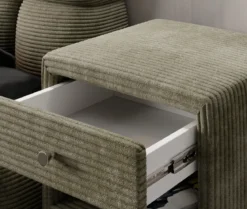 Designer Nachttisch Amy in Cord