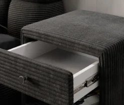 Designer Nachttisch Amy in Cord
