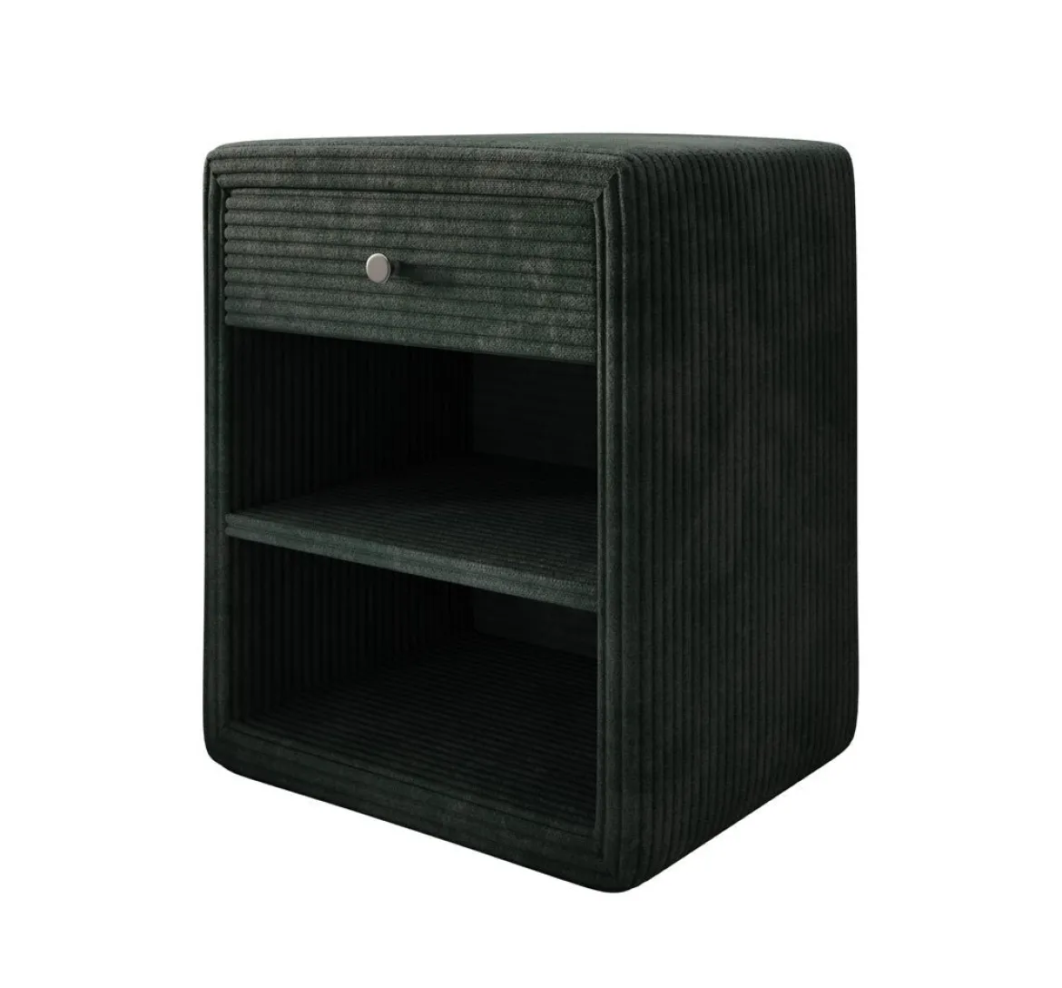 Designer Nachttisch Amy in Cord