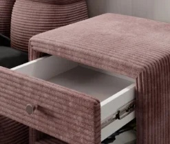 Designer Nachttisch Amy in Cord