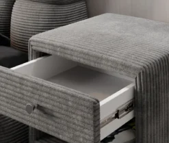 Designer Nachttisch Amy in Cord