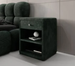 Designer Nachttisch Amy in Cord