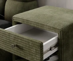Designer Nachttisch Amy in Cord
