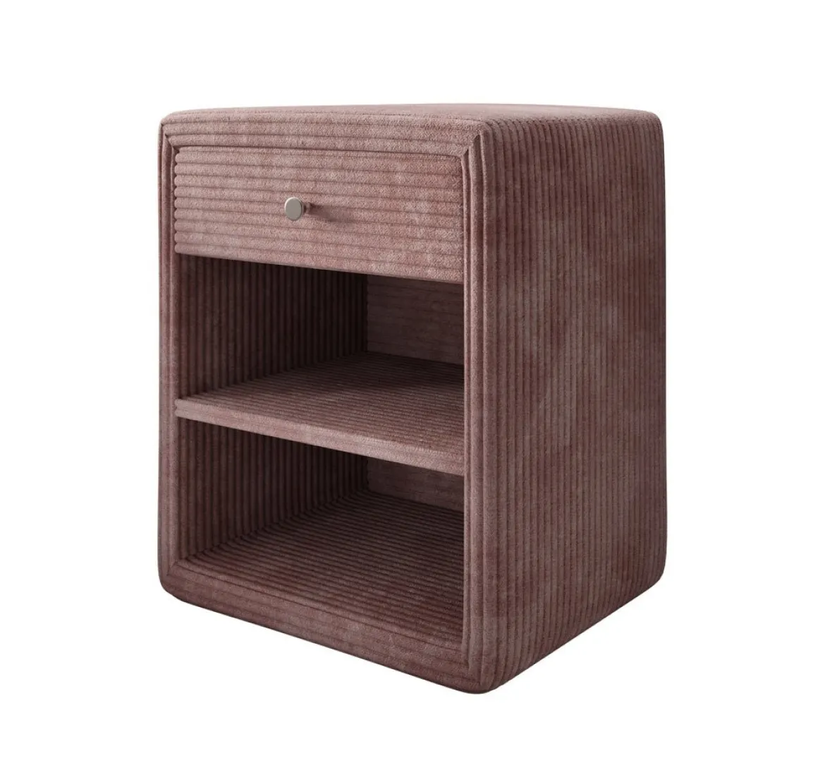 Designer Nachttisch Amy in Cord