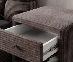 Designer Nachttisch Amy in Cord