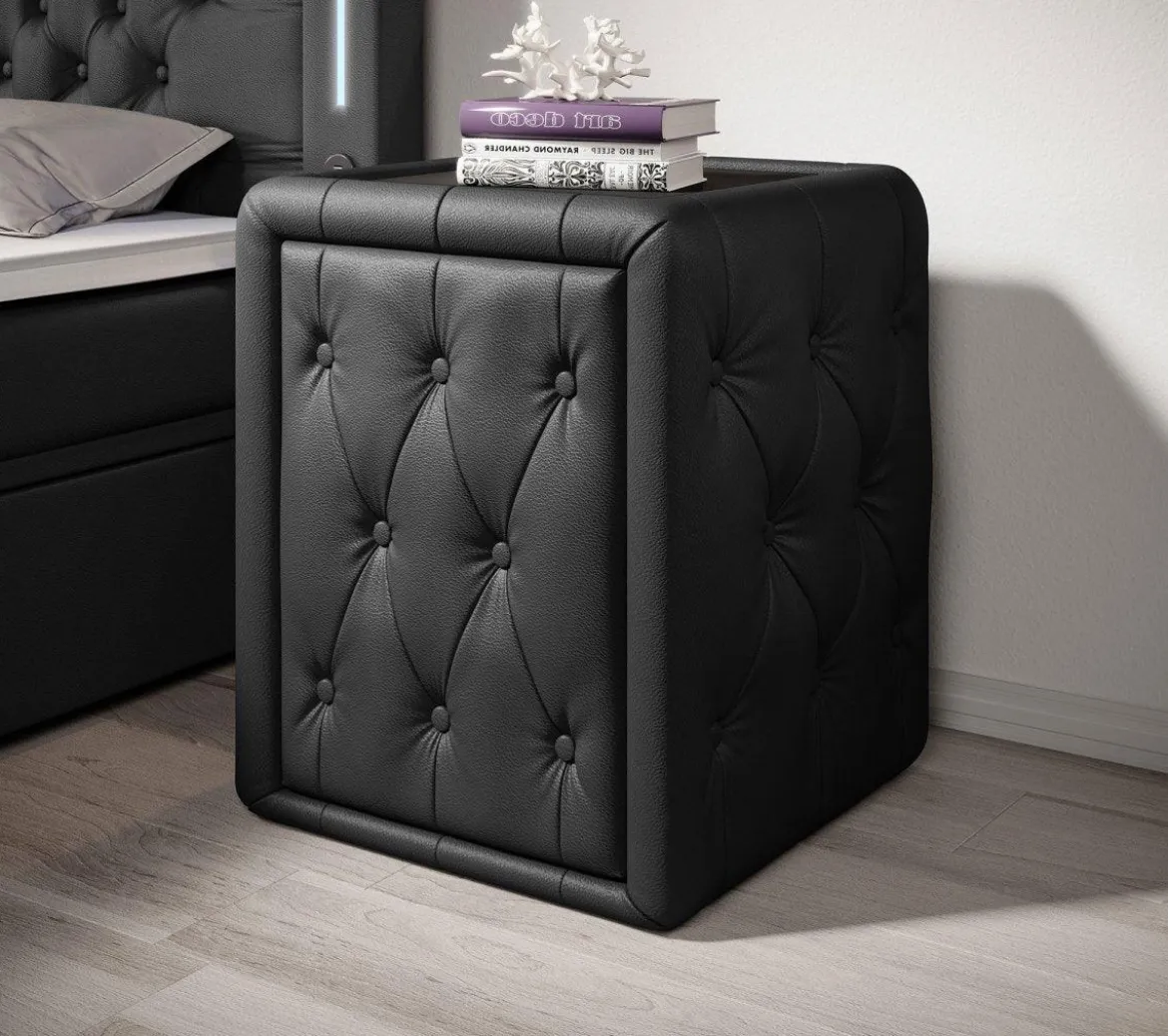 Designer Nachttisch Evora (Kunstleder)