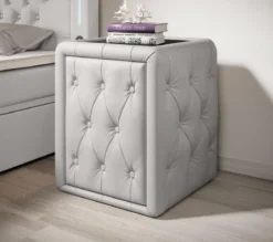 Designer Nachttisch Evora (Kunstleder)