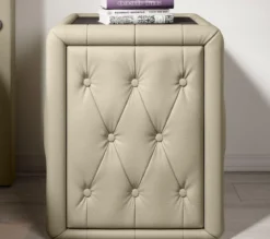 Designer Nachttisch Evora (Kunstleder)