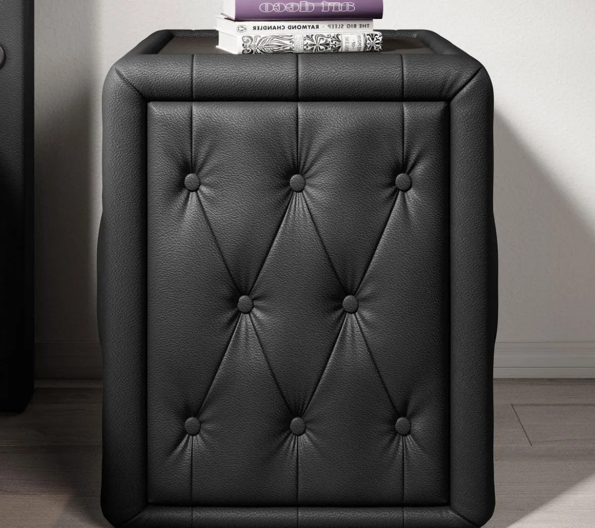 Designer Nachttisch Evora (Kunstleder)