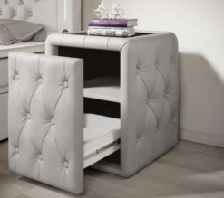 Designer Nachttisch Evora (Kunstleder)