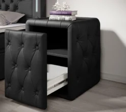 Designer Nachttisch Evora (Kunstleder)