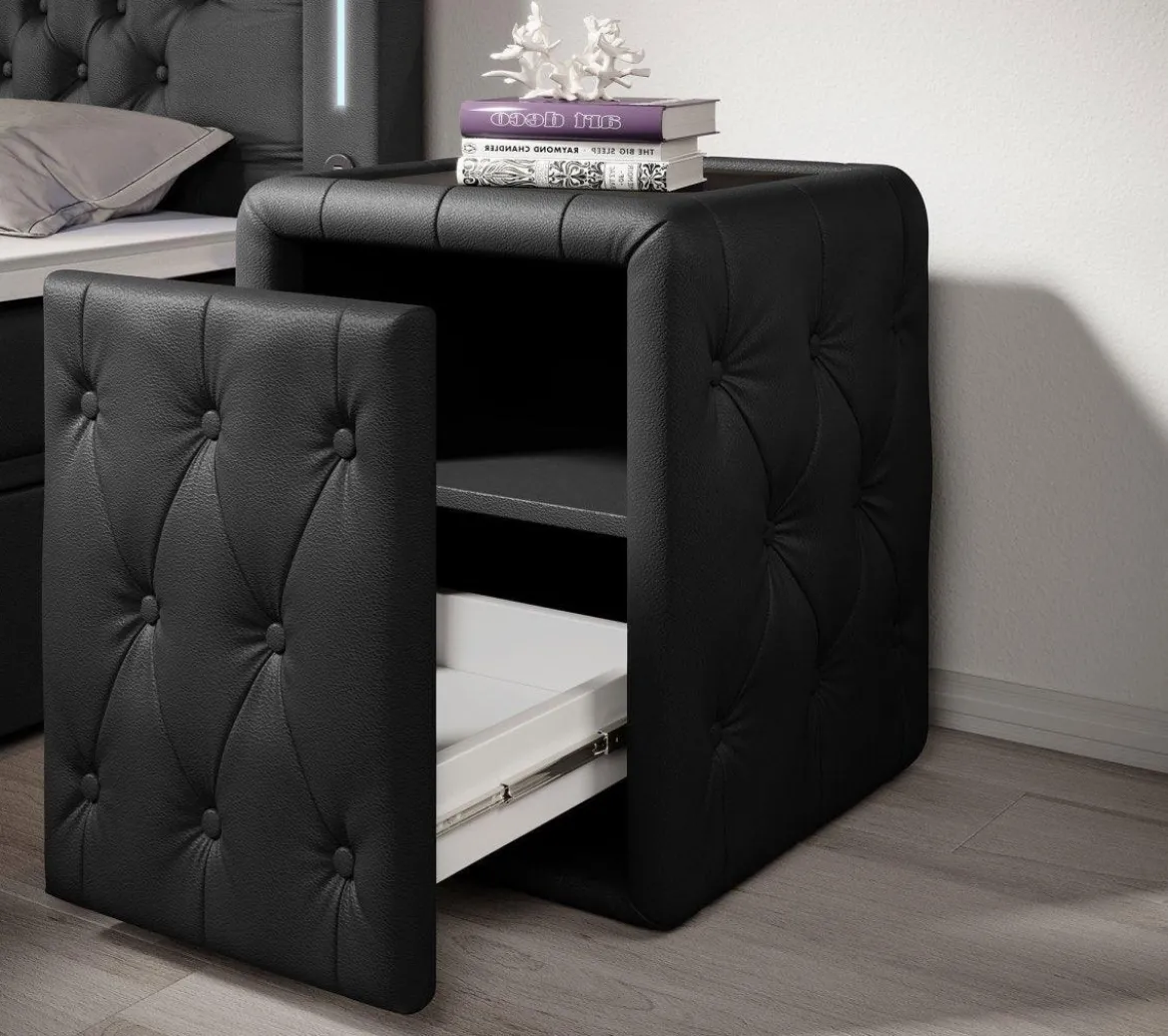 Designer Nachttisch Evora (Kunstleder)