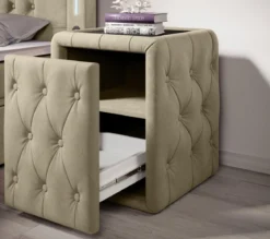 Designer Nachttisch Josy in Samt