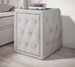 Designer Nachttisch Josy in Samt
