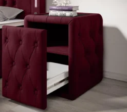 Designer Nachttisch Josy in Samt