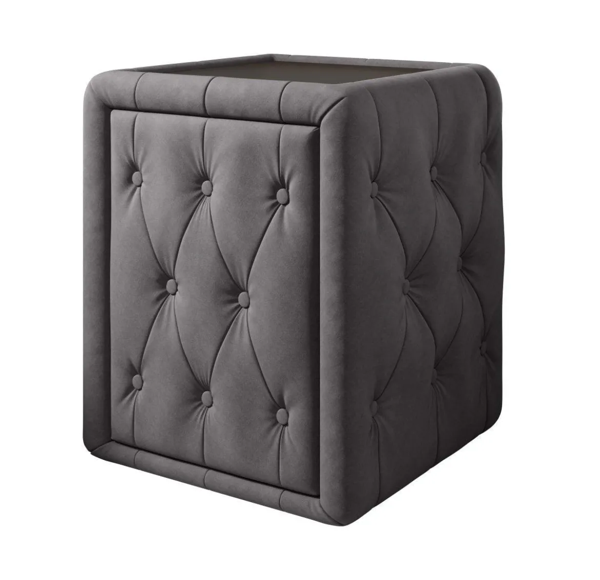 Designer Nachttisch Josy in Samt