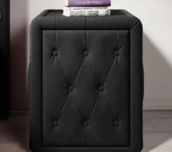 Designer Nachttisch Josy in Samt