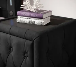 Designer Nachttisch Josy in Samt