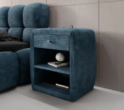 Designer Nachttisch Lilly mit USB Anschluss in Cord