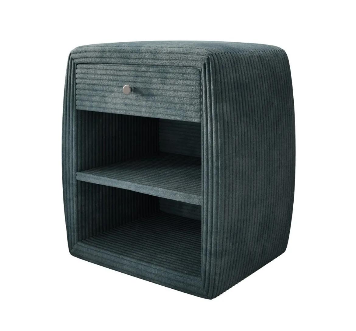 Designer Nachttisch Lilly mit USB Anschluss in Cord