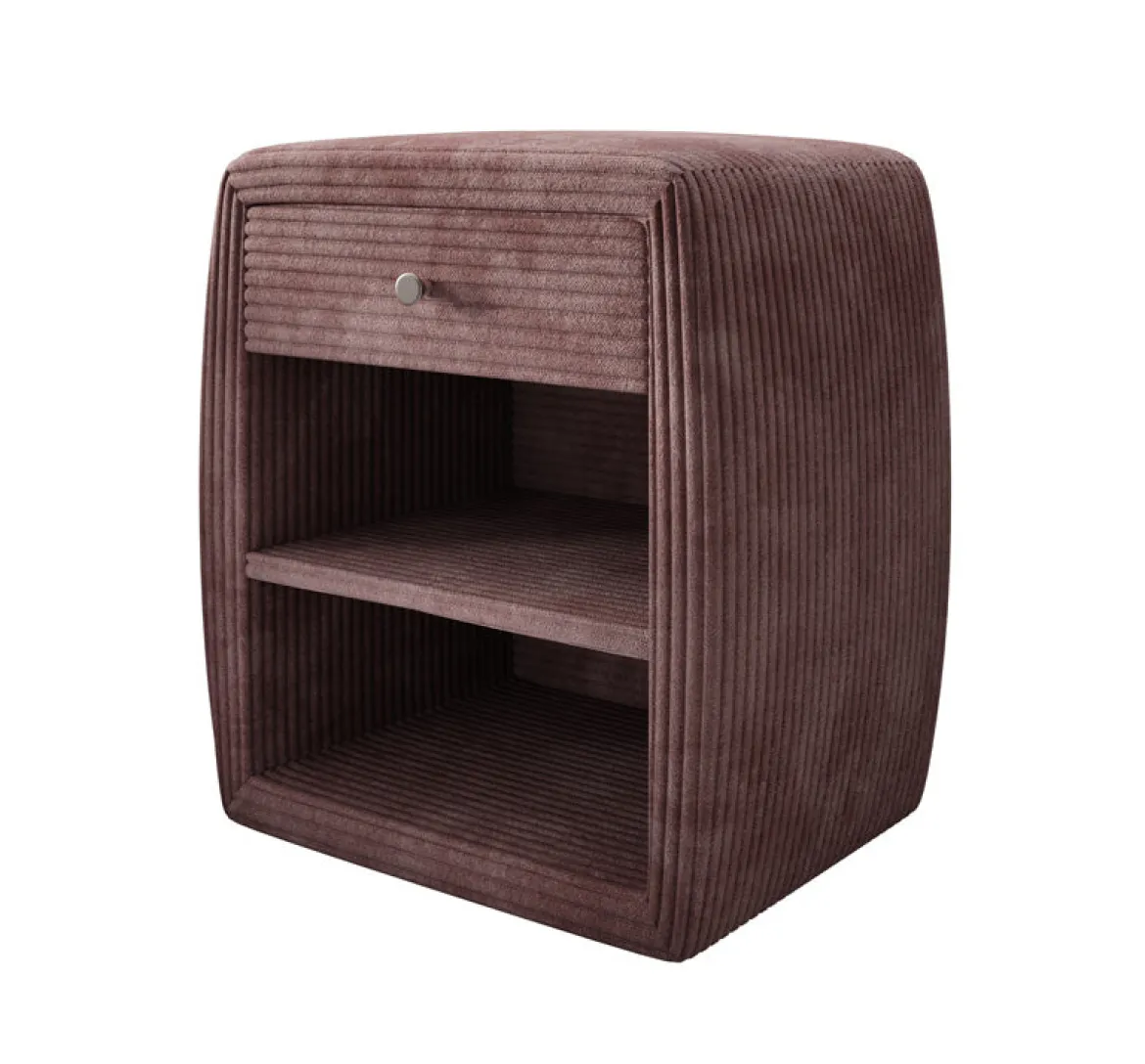Designer Nachttisch Lilly mit USB Anschluss in Cord