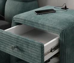 Designer Nachttisch Lilly mit USB Anschluss in Cord