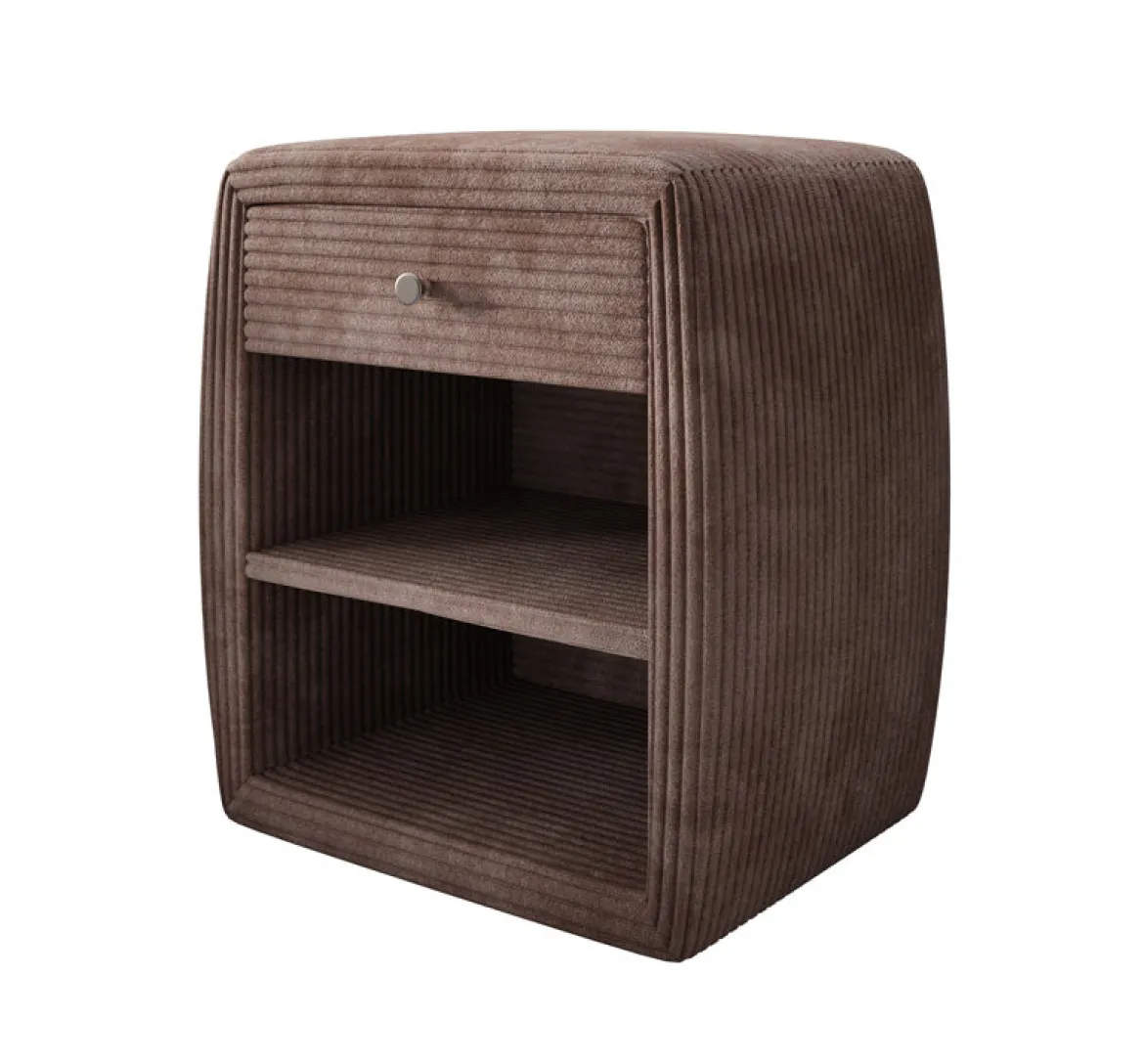 Designer Nachttisch Lilly mit USB Anschluss in Cord