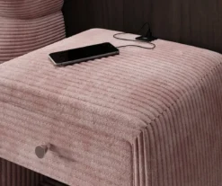 Designer Nachttisch Lilly mit USB Anschluss in Cord