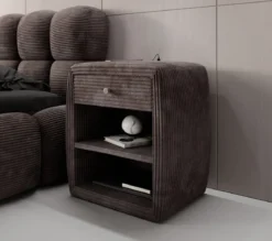 Designer Nachttisch Lilly mit USB Anschluss in Cord