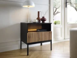 Designer Nachttisch Nayra inkl. LED