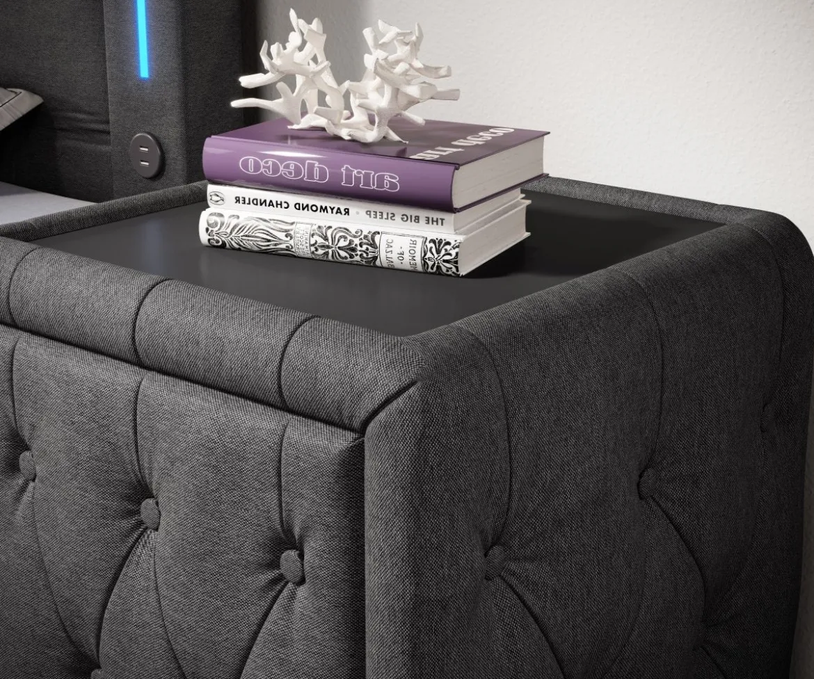 Designer Nachttisch Tria (Stoff)