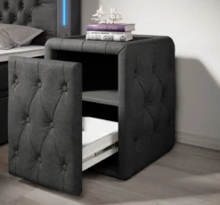 Designer Nachttisch Tria (Stoff)