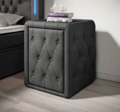 Designer Nachttisch Tria (Stoff)