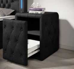 Designer Nachttisch Tria (Stoff)