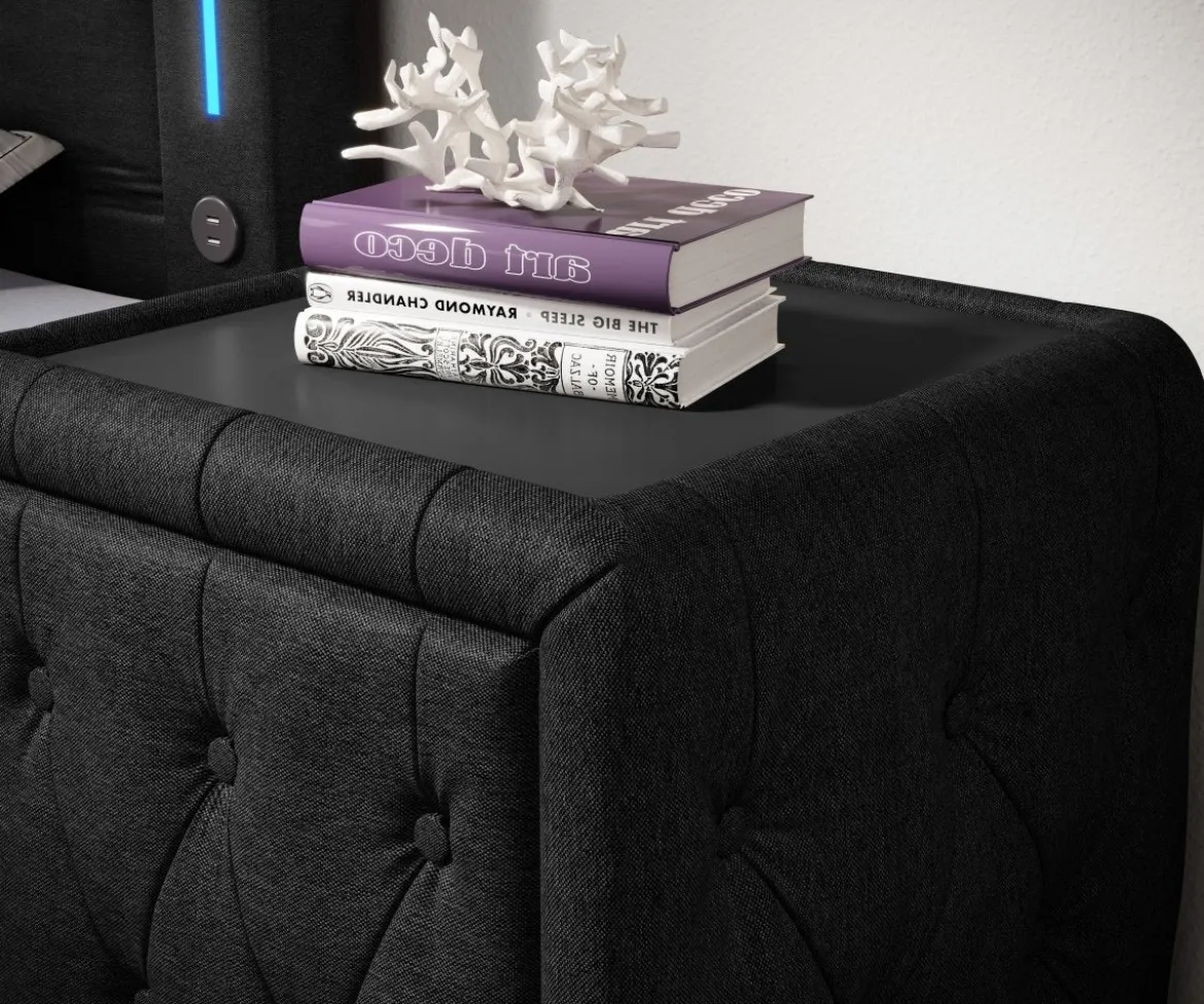 Designer Nachttisch Tria (Stoff)