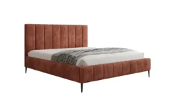 Designer Polsterbett Astrid in Cord mit Stauraum