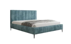 Designer Polsterbett Astrid in Cord mit Stauraum