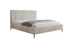 Designer Polsterbett Astrid in Cord mit Stauraum