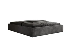 Designer Polsterbett Base mit Stauraum ohne Headboard in Cord