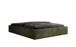 Designer Polsterbett Base mit Stauraum ohne Headboard in Cord