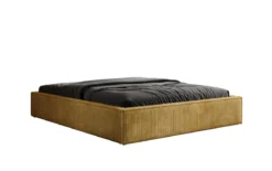 Designer Polsterbett Base mit Stauraum ohne Headboard in Cord
