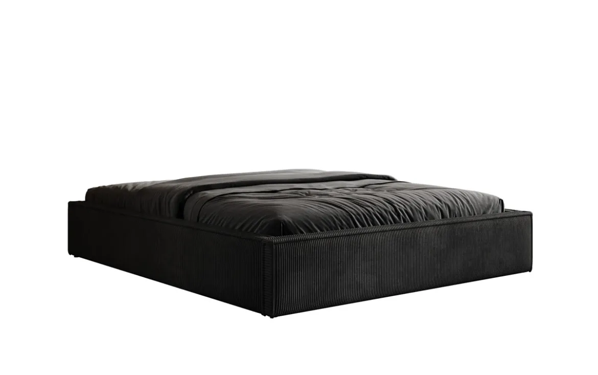 Designer Polsterbett Base mit Stauraum ohne Headboard in Cord