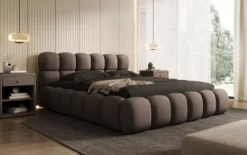 Designer Polsterbett Boston Stoff mit Stauraum