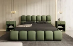 Designer Polsterbett Boston Stoff mit Stauraum