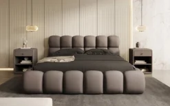 Designer Polsterbett Boston Stoff mit Stauraum