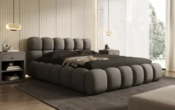 Designer Polsterbett Boston Stoff mit Stauraum