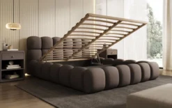 Designer Polsterbett Boston Stoff mit Stauraum