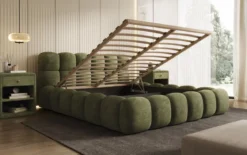 Designer Polsterbett Boston Cord mit Stauraum